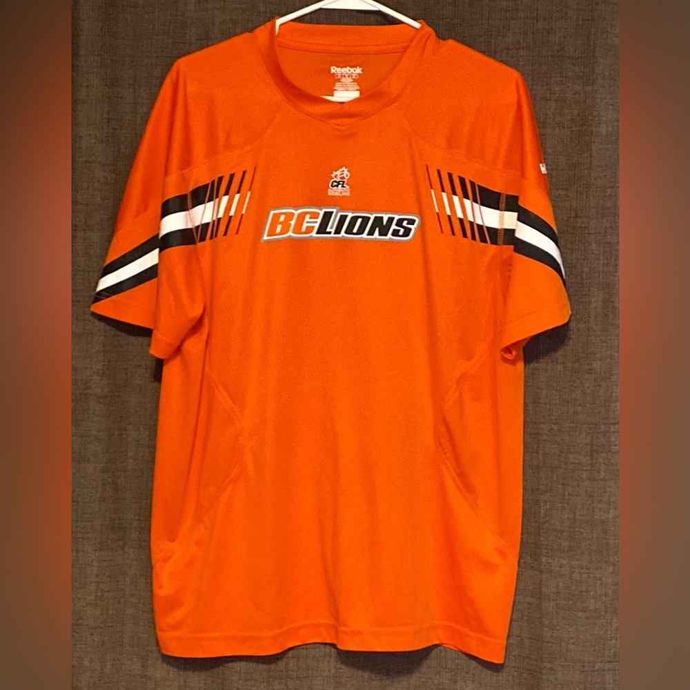 Reebok BCLions CFL Authentic Sideline Football shirt Orange Men’s M
